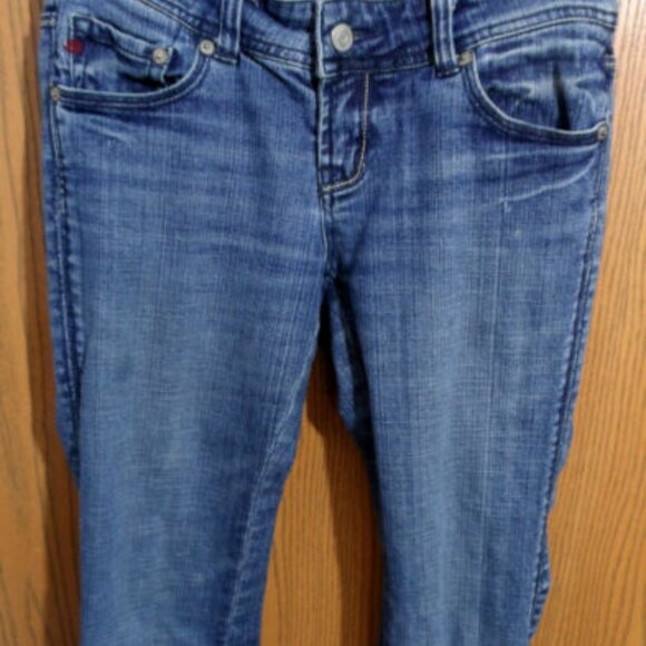 SEVEN 7 Jeans 26x32 Bootcut leg Medium wash Embroidered pocket Designer denim - Picture 5 of 9